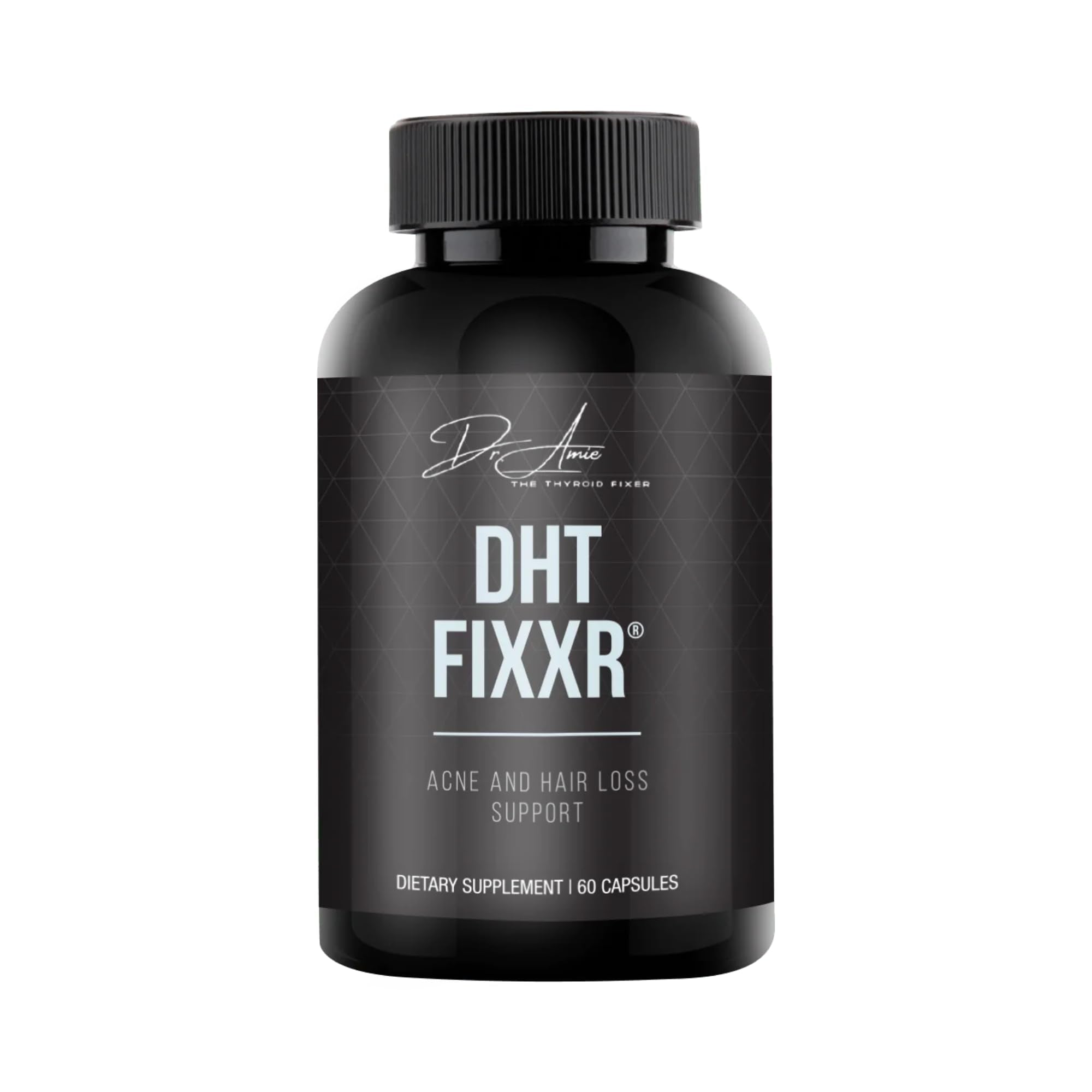 Fixxr DHT Support by Dr. Amie | with Saw Palmetto and Nettles | Acne and Hair Loss Support | 60 Capsules - TrustMedUSA