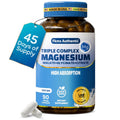 FKMS Authentic Triple Magnesium Complex | 300mg Magnesium Glycinate, Malate & Citrate for Sleep, Stress & Muscle Support | Non-GMO, Vegan, Gentle on Stomach | High Absorption | 90 Capsules - TrustMedUSA