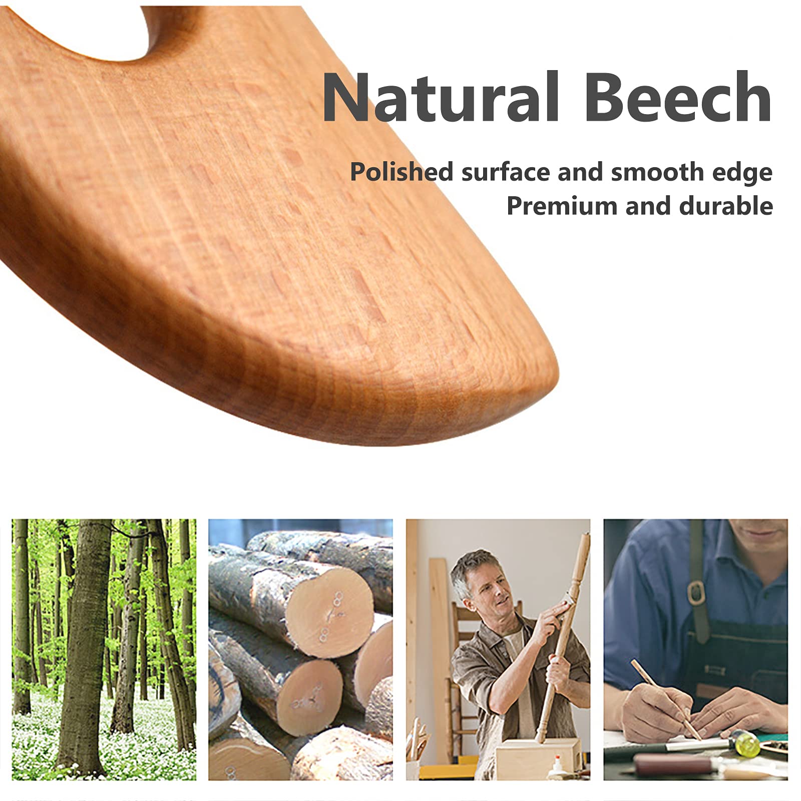 FKYzixeh Lymphatic Drainage Massager, Wooden Gua Sha Tool for Body, Manual Massage Scraper for Anti Cellulite and Relieve Muscle Fatigue, Body Gua Sha Paddle (Style A) - Maple Wellness Supplements