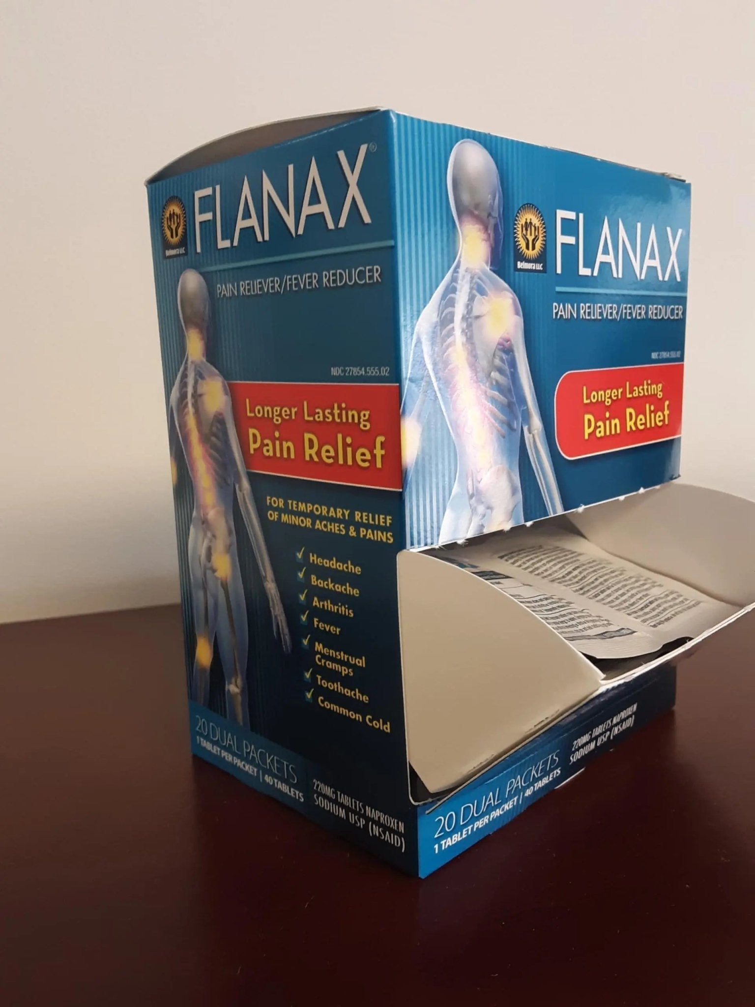 Flanax Pain Reliever Tablets 2ct Retail Dispenser - TrustMedUSA