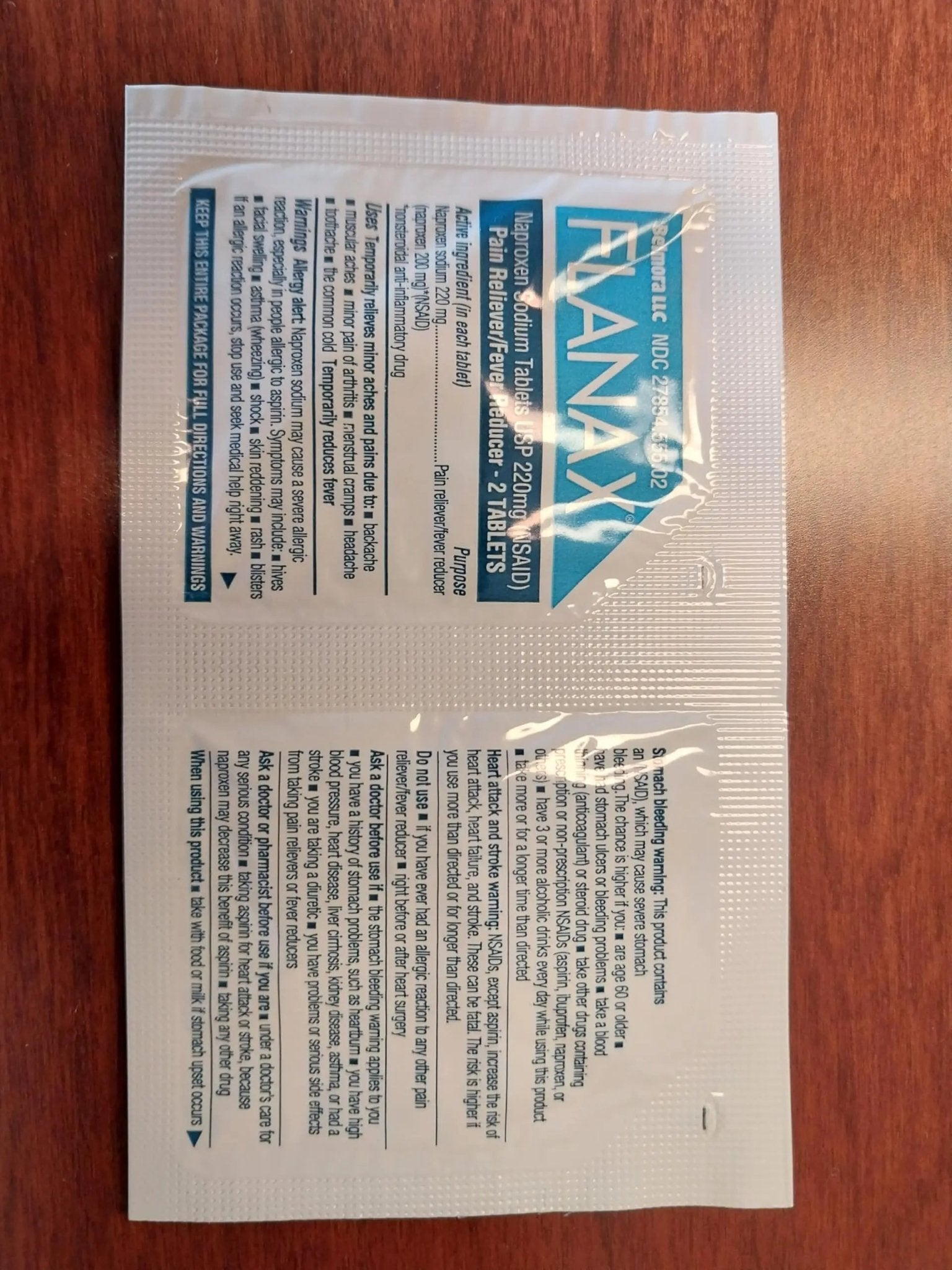 Flanax Pain Reliever Tablets 2ct Retail Dispenser - TrustMedUSA