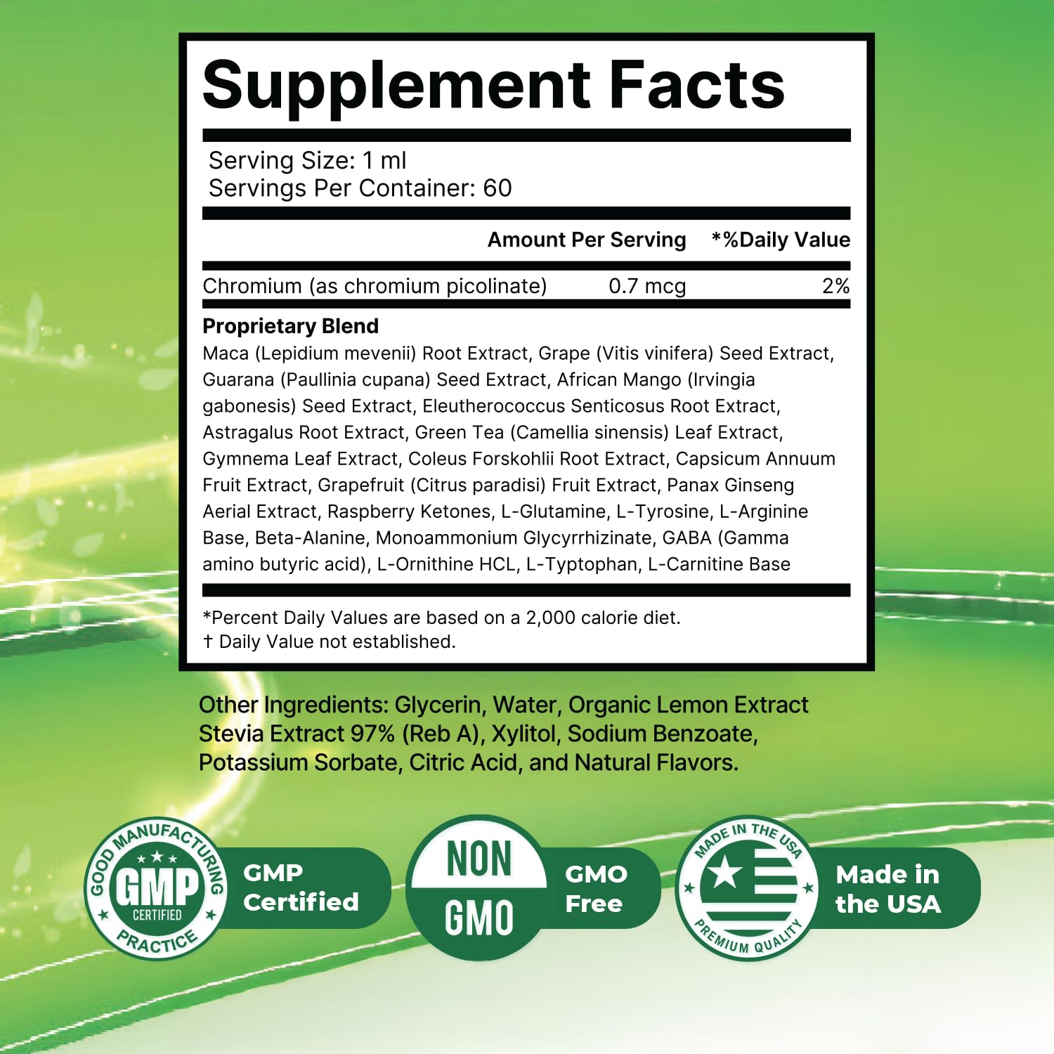 Flash Burn – Natural Plant-Based Liquid Supplement with Maca, Grape Seed, Green Tea & Ginseng – Made in USA, Non-GMO, Gluten-Free, Dairy-Free, Vegetarian - 2 Fl Oz (40 mL), 1 Month Supply - TrustMedUSA