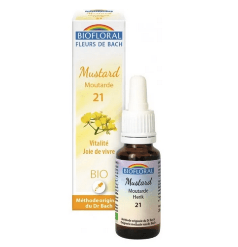 Fleur de Bach BIO Mustard (Moutarde) Flacon 20 ml BIOFLORAL - TrustMedUSA
