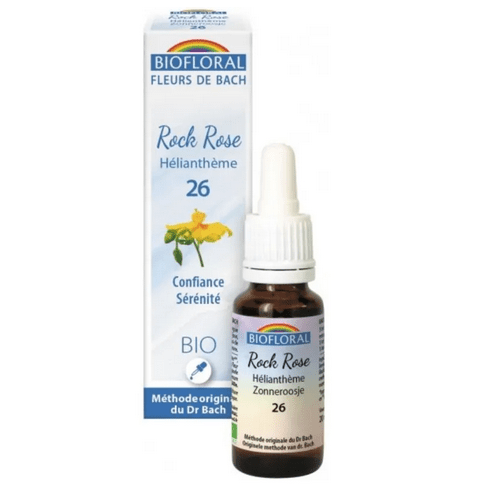 Fleur de Bach BIO Rock rose (Hélianthème) Flacon 20 ml BIOFLORAL - TrustMedUSA