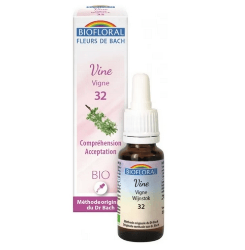 Fleur de Bach BIO Vine (Vigne) Flacon 20 ml BIOFLORAL - TrustMedUSA