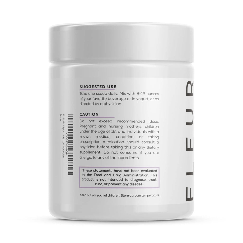 FLEUR Myo-Inositol & D-Chiro Inositol Powder, Hormone Balance and Ovarian Function - TrustMedUSA