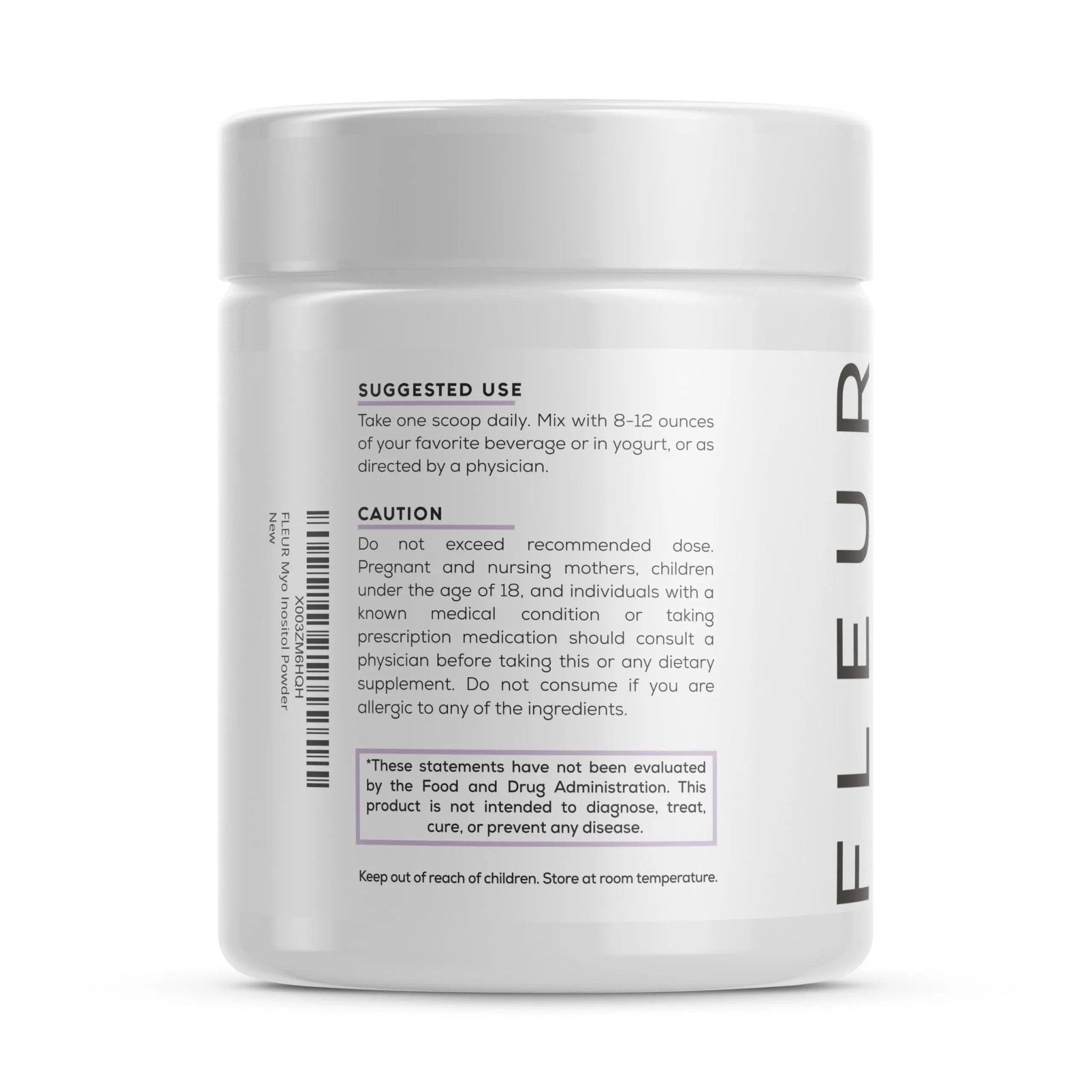 FLEUR Myo-Inositol & D-Chiro Inositol Powder, Hormone Balance and Ovarian Function - TrustMedUSA