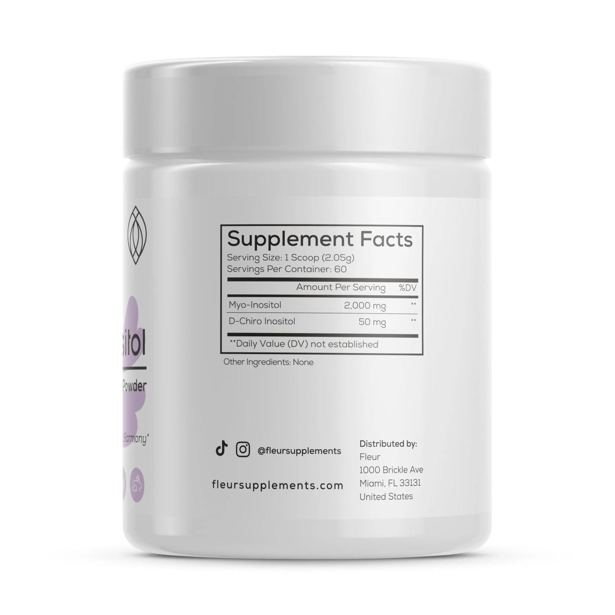 FLEUR Myo-Inositol & D-Chiro Inositol Powder, Hormone Balance and Ovarian Function - TrustMedUSA