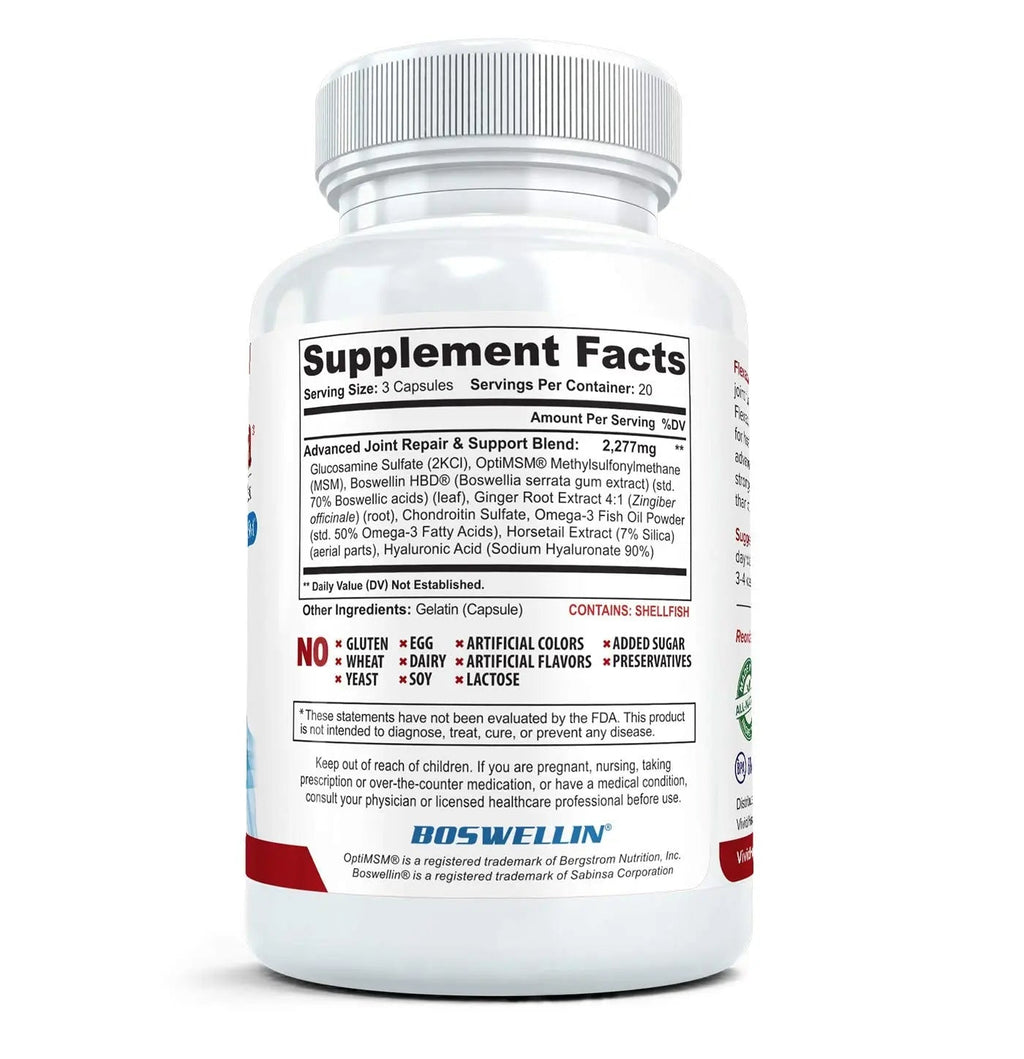 Flexacil Ultra Joint Health & Support Supplement with Glucosamine, Chondroitin - TrustMedUSA