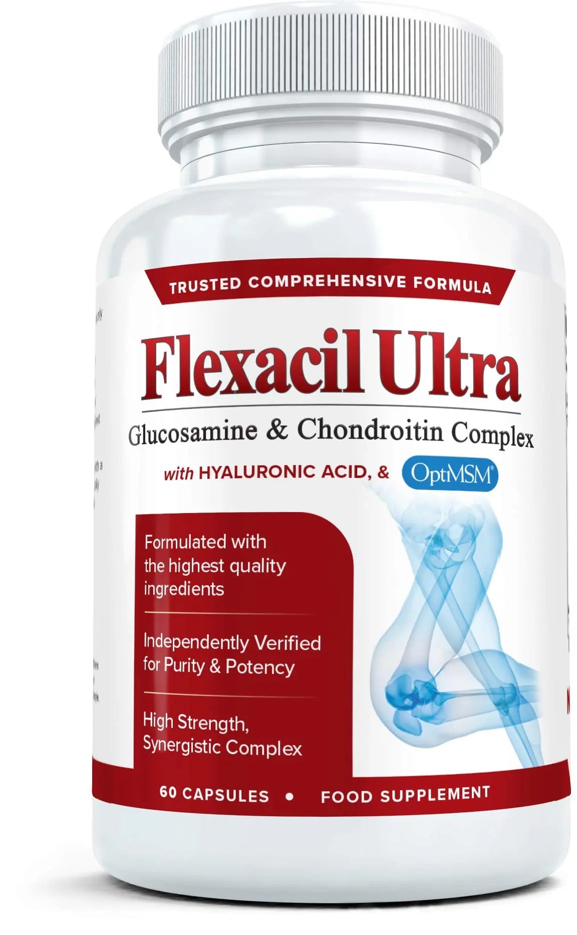 Flexacil Ultra Joint Health & Support Supplement with Glucosamine, Chondroitin - TrustMedUSA