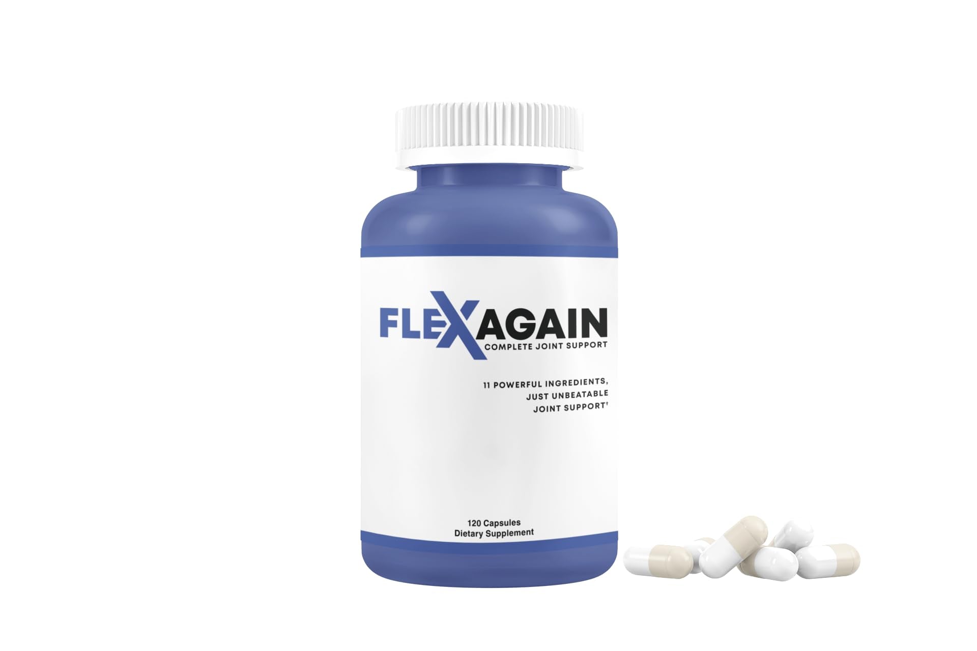 FlexAgain - Fully Comprehensive Joint Support - 120 Capsules - 1 Month Supply - TrustMedUSA