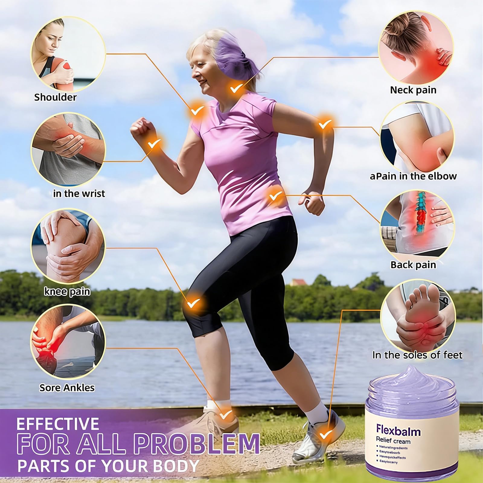 Flexbalm Rapid Joint Relief Gel - Advanced Relief Soothing Massage Gel, Flexbalm Rapid Joint Relief Cream for stiffness and soreness (2) - TrustMedUSA