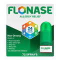 Flonase Allergy Relief Nasal Spray, 24 Hour Non Drowsy Allergy Medicine, Metered Nasal Spray - 72 Sprays - Fall and Seasonal Allergy Relief - Maple Wellness Supplements