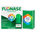 Flonase Allergy Relief Nasal Spray, 24-Hour Non-Drowsy Multi-Symptom Relief 144 Sprays, Bonus Pack of Tissues - Maple Wellness Supplements