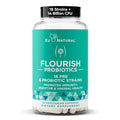 Flourish Probiotics + Prebiotics for Women - Gut and Digestion, Urinary Tract, Reduce Bloating, Vaginal Health - 18 Clinically Proven Strains, 14 Billion CFU - 30 Shelf-Stable Mini Vegan Capsules - Maple Wellness Supplements