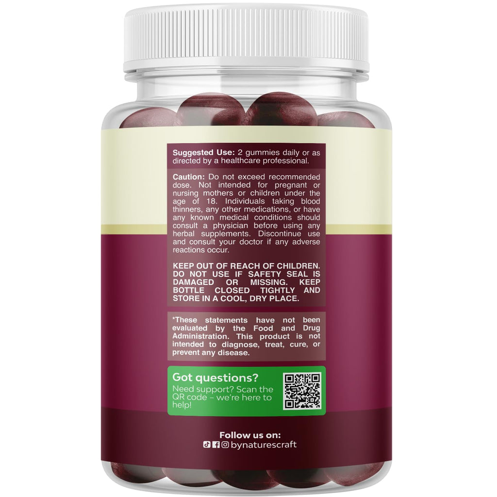 Flow Boosting Beet Root Gummies - Invigorating Beet Gummies for Adults Nitric Oxide Energy & Heart Health Support with Grapeseed Pomegranate & Vitamin B12 - Vegan Non-GMO & Gluten Free - 60 Count - TrustMedUSA