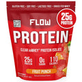 Flow Supps Clear Whey Isolate Protein Powder, Fruit Punch - 15 Servings, 25g Protein - TrustMedUSA