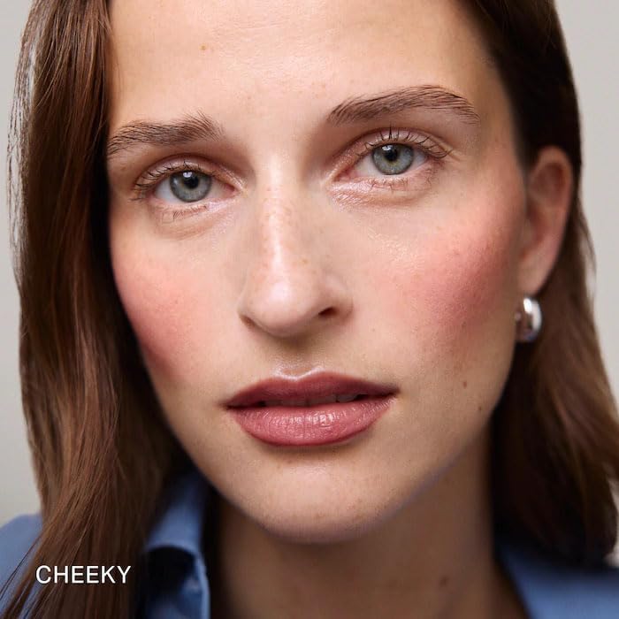 Flush Balm Cream Blush Stick - Fragrance Free, Blendable, Natural Radiant Finish, Buildable Color for Cheeks & Lips - Color: Cheeky - (Cool Pink) - TrustMedUSA