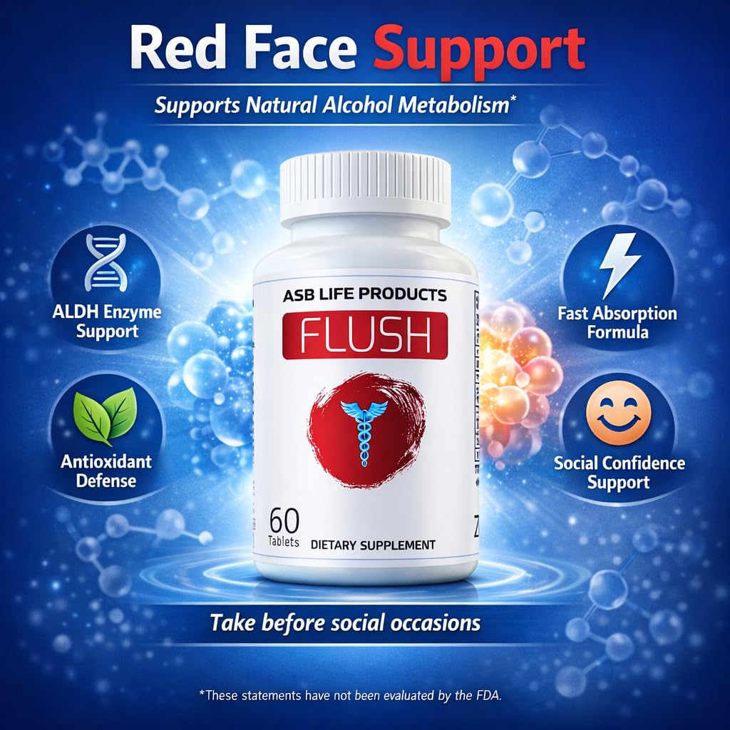 Flush Prevention Red Face Supplements Clinically formulated Fast Absorption - TrustMedUSA