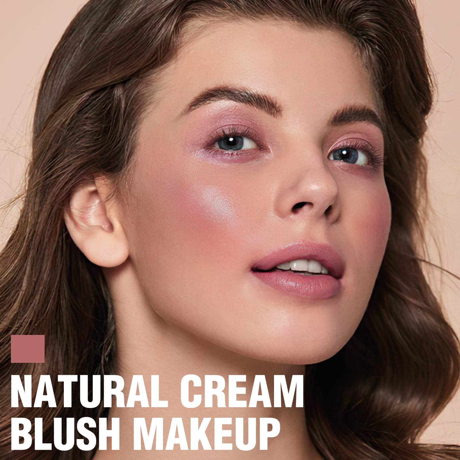 FOCALLURE Cream Blush Makeup,Buildable Blush Stick for Cheeks,Matte and Dewy Finish,Long Wearing,Easy Application,Lightweight Multi Stick,ROSE FLUSH - TrustMedUSA