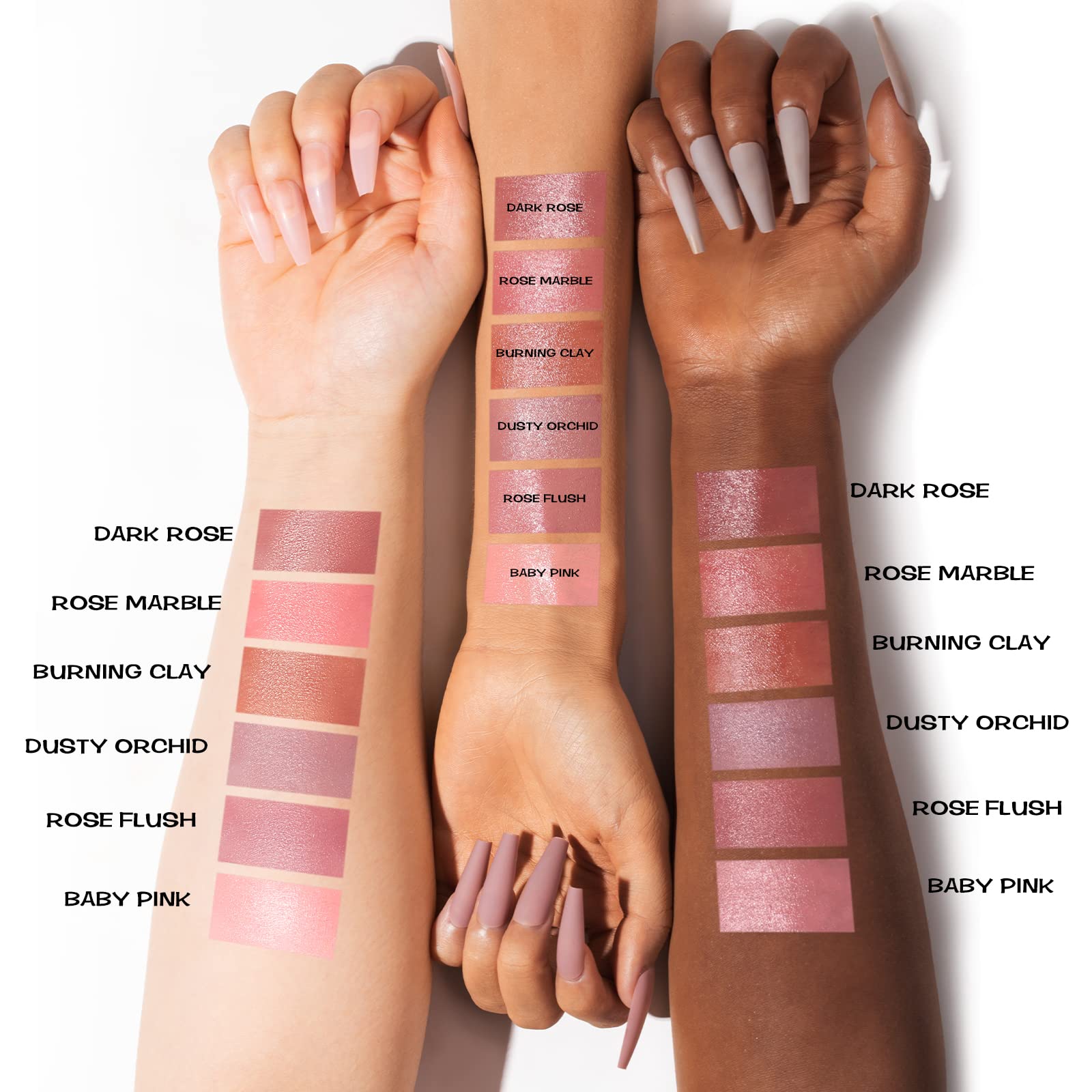 FOCALLURE Cream Blush Makeup,Buildable Blush Stick for Cheeks,Matte and Dewy Finish,Long Wearing,Easy Application,Lightweight Multi Stick,ROSE FLUSH - TrustMedUSA