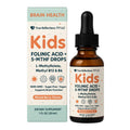 Folinic Acid Drops Kids 800 mcg + L-Methylfolate + B12 +P5P B6 Gentle Methylation Great Taste, Magnesium Glycinate, Vitamin D3 & C Folate Support for Brain,Focus, Mood & Cellular Health 5-MTHF Drops - TrustMedUSA