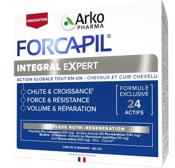 Forcapil Integral Expert Hair Loss, Growth, Strength and Repair 168 capsules - TrustMedUSA