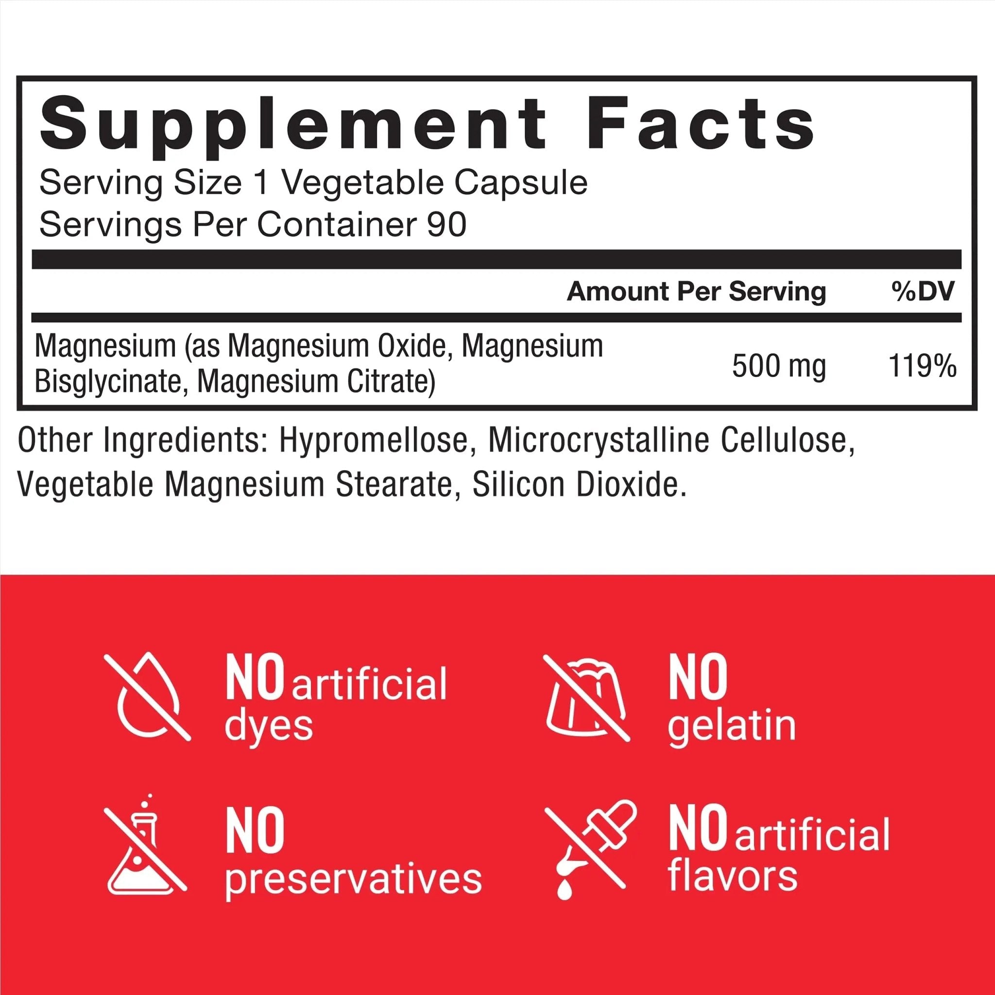 Force Factor Magnesium Complex Supplement to Support Muscles, Bones, Nerves, and Cardiovascular Health, Magnesium Glycinate, Magnesium Citrate, and Magnesium Oxide, Vegan, Non-GMO, 90 Capsules - TrustMedUSA