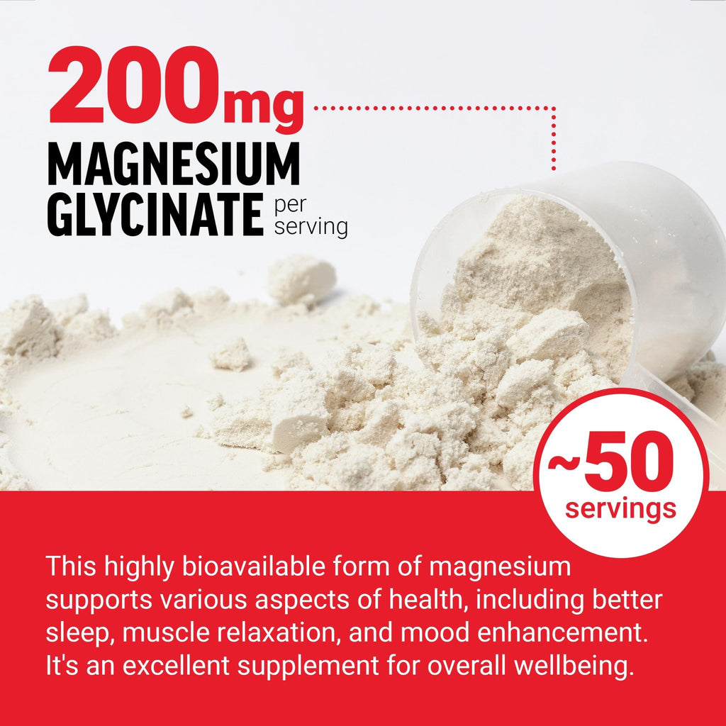 Force Factor Magnesium Glycinate 200mg, Magnesium Supplement for Women and Men to Support Sleep, Muscle Relaxation, and Mood, High Absorption, Vegan, 50 Servings - TrustMedUSA