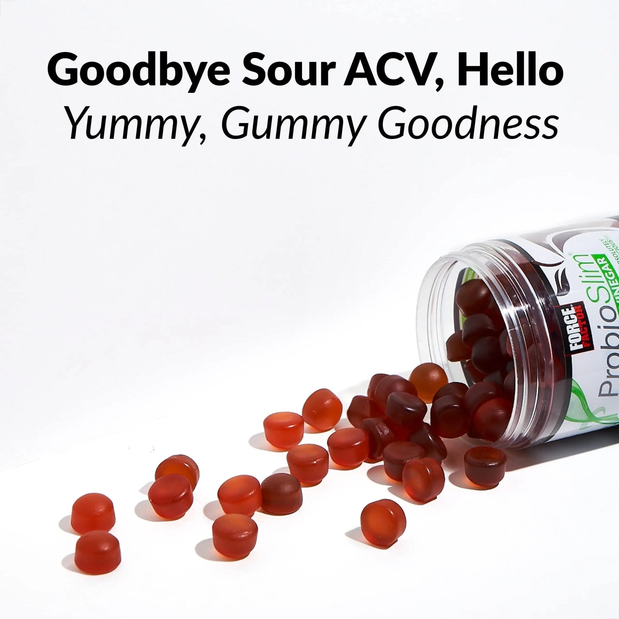 FORCE FACTOR ProbioSlim Apple Cider Vinegar Gummies Organic LactoSpore Prebiotics - TrustMedUSA