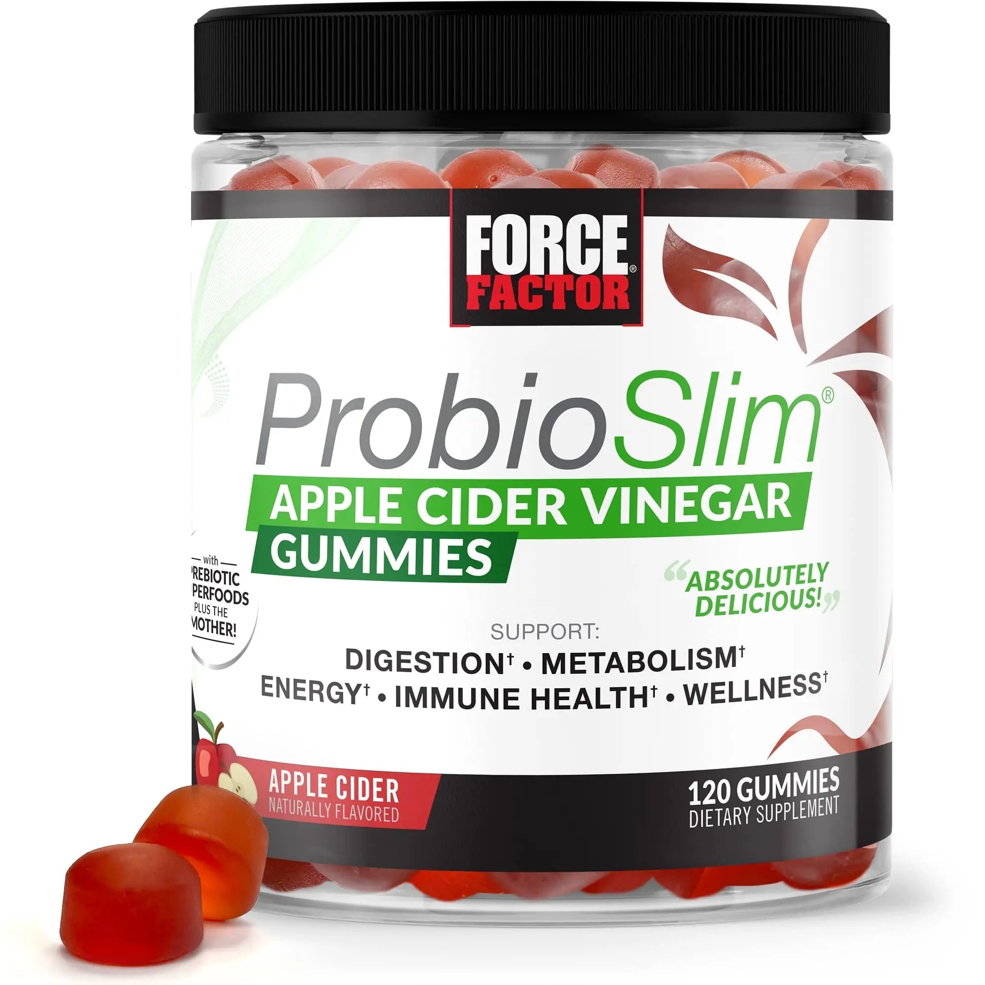 Force Factor ProbioSlim Apple Cider Vinegar Gummies with Organic, LactoSpore - TrustMedUSA