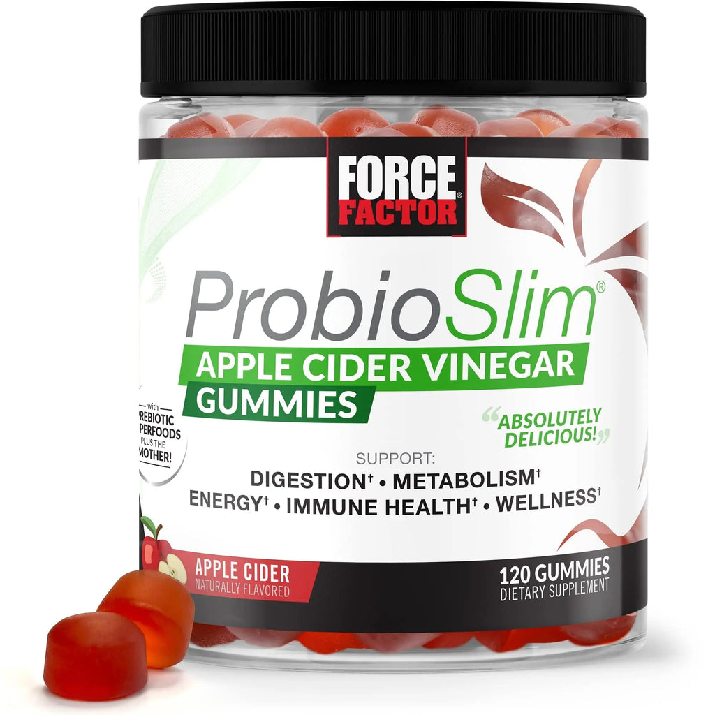 Force Factor ProbioSlim Apple Cider Vinegar Gummies with Organic, LactoSpore Probiotics - TrustMedUSA
