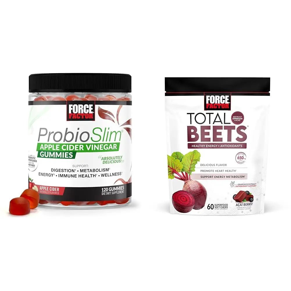 Force Factor ProbioSlim Apple Cider Vinegar Gummies with Organic, LactoSpore Probiotics - TrustMedUSA
