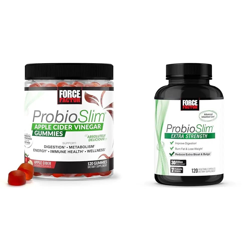 Force Factor ProbioSlim Apple Cider Vinegar Gummies with Organic, LactoSpore Probiotics - TrustMedUSA
