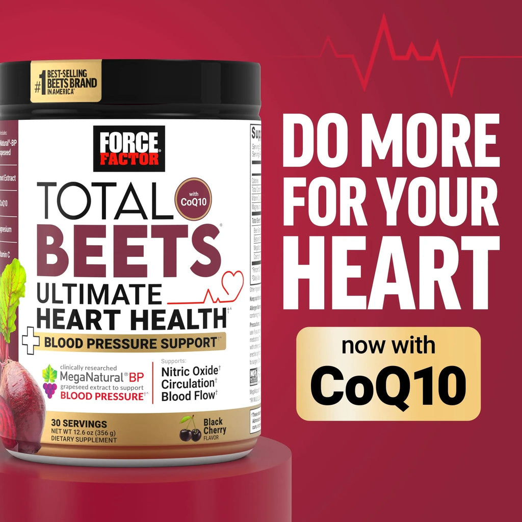 Force Factor Total Beets Drink Mix Superfood Powder with Nitrates to Support Circulation, Blood Flow, Nitric Oxide, Energy, Endurance, and Stamina - TrustMedUSA