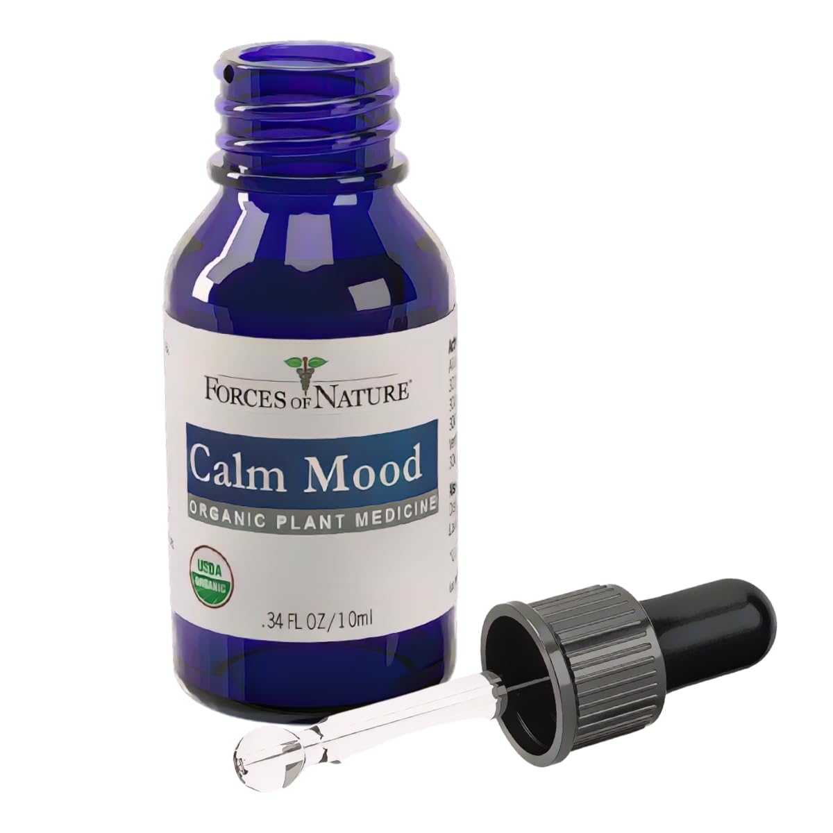 Forces of Nature Calm Mood, Organic Homeopathic Medicine, 0.34 Fl Oz, Calm Formula, Multi-Action Support from Mood Swings, Irritability, Stress & Worry - Maple Wellness Supplements