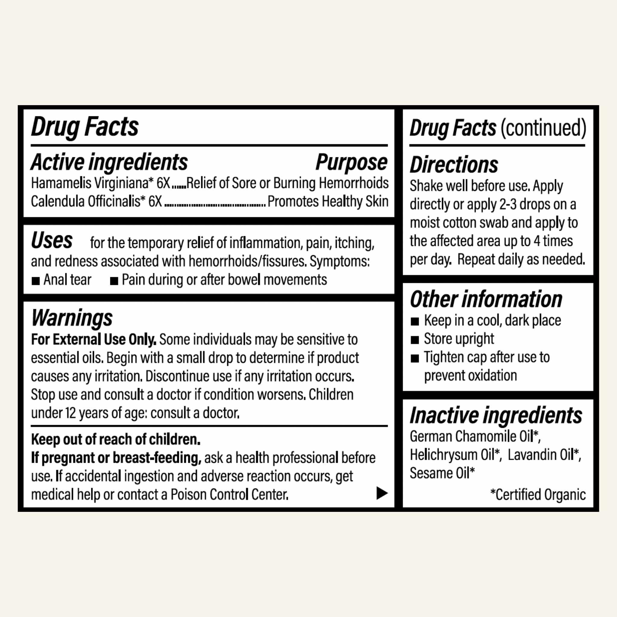 Forces of Nature Fissure Control, Organic Homeopathic Treatment with Witch Hazel for Anal Fissures, Hemorrhoid Related Irritation & Discomfort, Fast, Natural Topical Relief, 1 Fl Oz - TrustMedUSA
