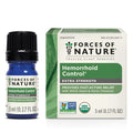 Forces of Nature Hemorrhoid Control Extra Strength, Organic Homeopathic Medicine with Witch Hazel, Horse Chestnut, and Soothing Essential Oils for Itching, Swelling & Discomfort, 5ml (0.17 fl oz) - TrustMedUSA