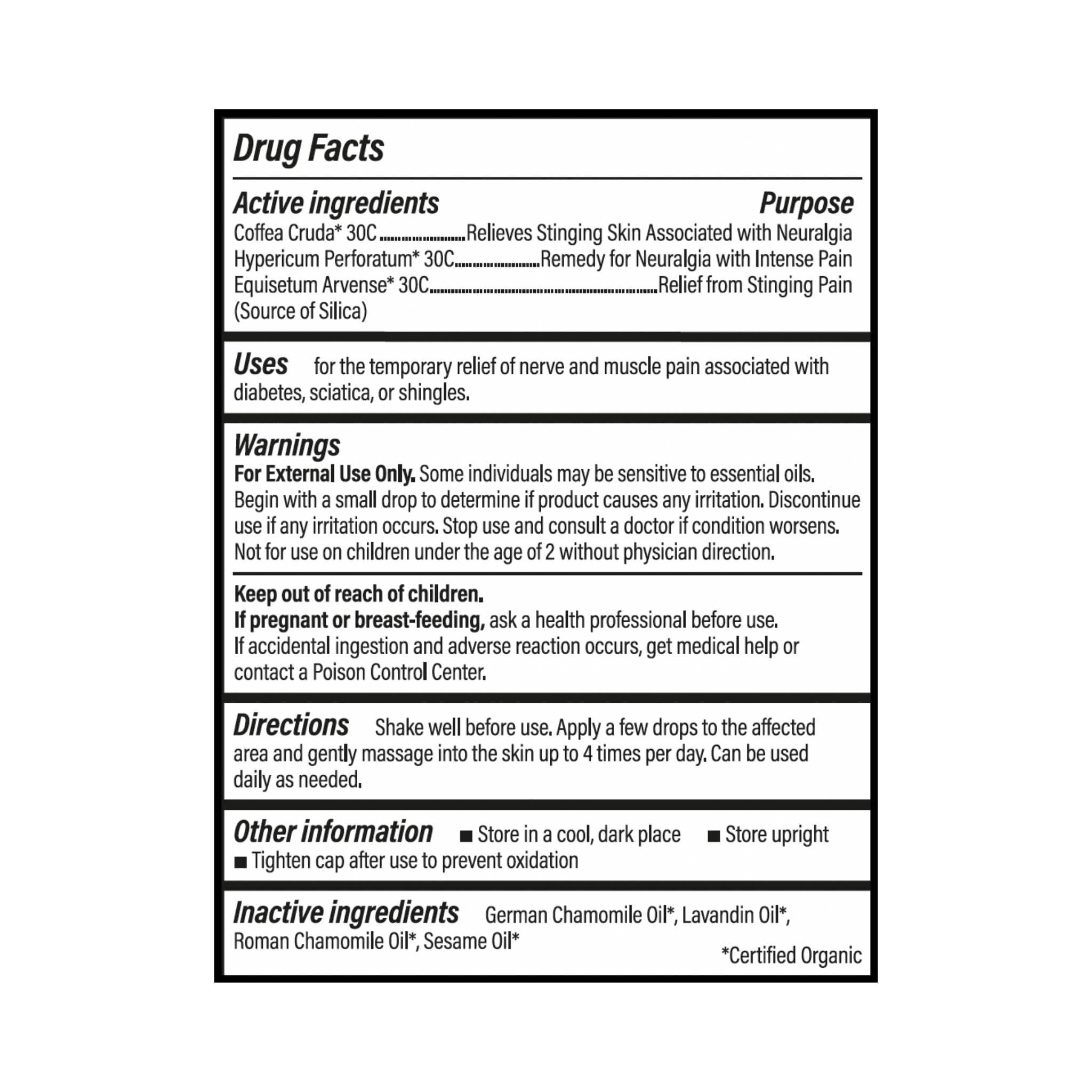 Forces of Nature Nerve Pain Management, Organic Topical Relief for Neuropathy & Nerve Discomfort, Homeopathic Medicine Supports Relief from Shooting Pains for Back, Hands, Legs and Feet, .37 fl oz - TrustMedUSA