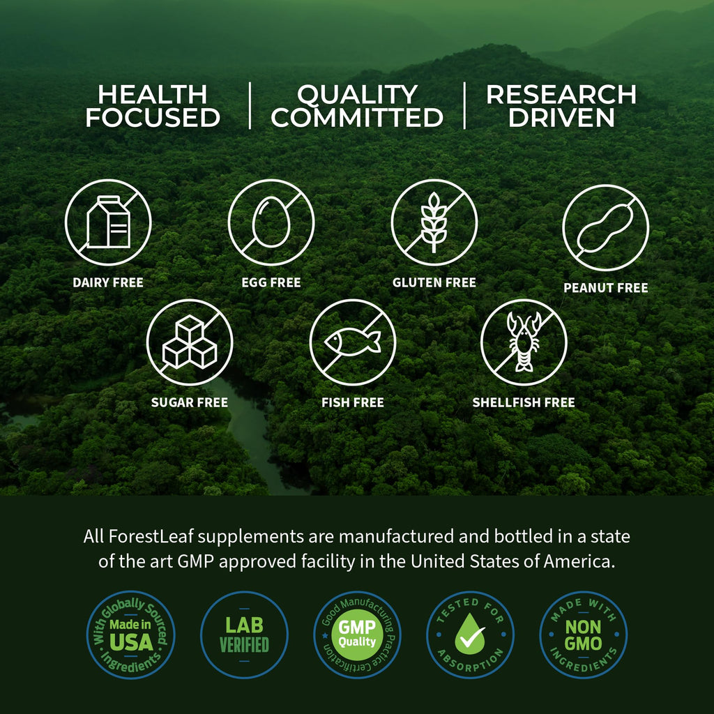 ForestLeaf Beef Organ Supplement - Grass Fed & Pasture Raised - Total Body Wellness & Performance, Organ Complex with 3000mg of Desiccated Beef Liver, - TrustMedUSA