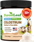 ForestLeaf Colostrum Powder 50% IgG Highest Pure Concentration, Grass Fed Colostrum Supplement for Gut Health, Immune Support and Muscle Recovery, Bovine Colostrum for Humans, Unflavored, 45 Servings - TrustMedUSA