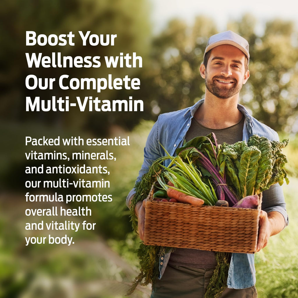 ForestLeaf Daily Vitamin Multivitamin for Men, Multi-Vitamin for Men - Mens Multivitamins & Multiminerals Supplement | All Essential Vitamins Needed for Health, Longevity & Energy | 60 Veg Caps - TrustMedUSA