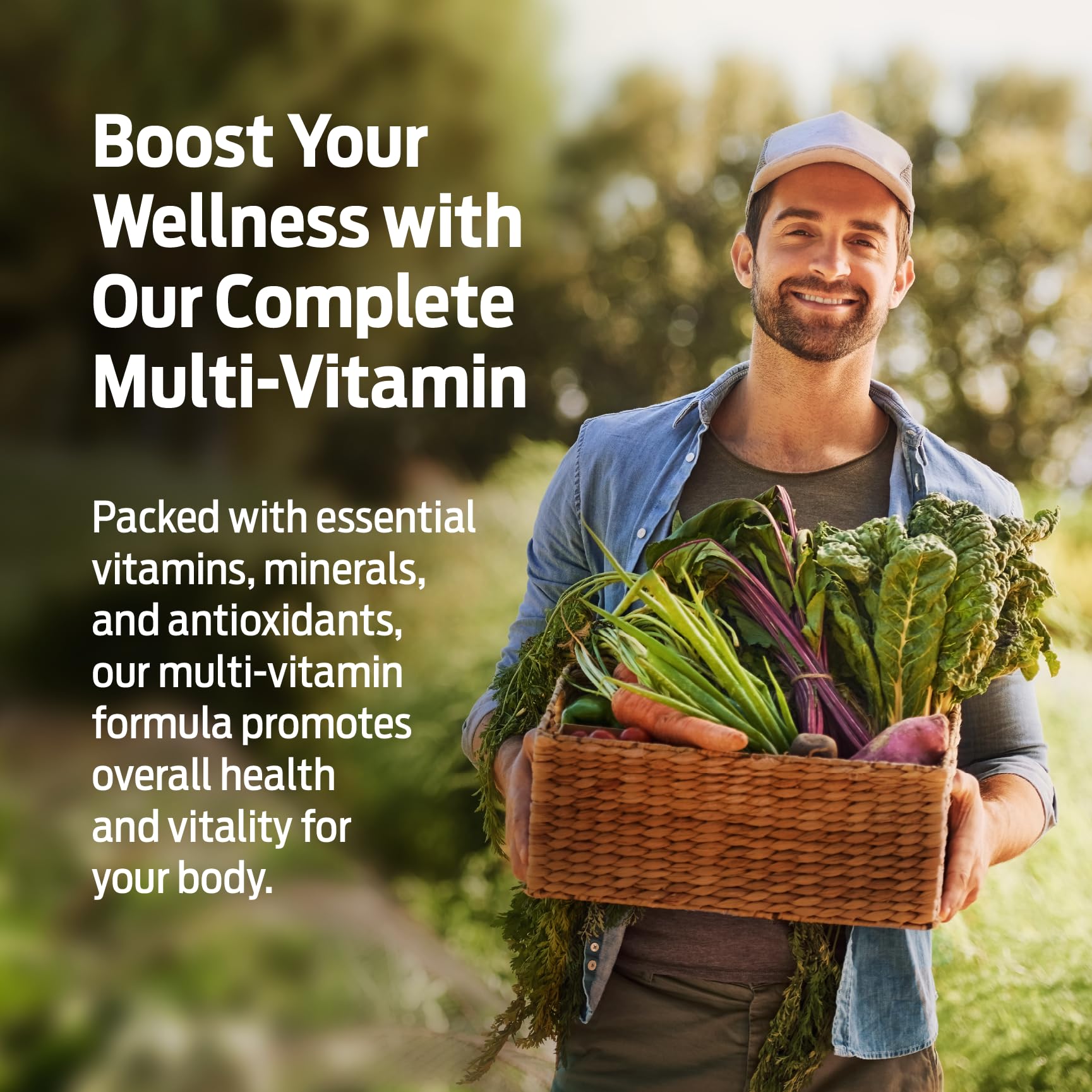 ForestLeaf Daily Vitamin Multivitamin for Men, Multi-Vitamin for Men - Mens Multivitamins & Multiminerals Supplement | All Essential Vitamins Needed for Health, Longevity & Energy | 60 Veg Caps - TrustMedUSA