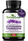 ForestLeaf Glucosamine Chondroitin MSM Joint Supplement Complex - 1200mg - 120 Caps - TrustMedUSA