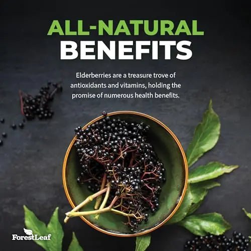 ForestLeaf Sambucus Elderberry with Vitamin C and Zinc - 9000mg Ult - TrustMedUSA
