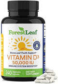 ForestLeaf - Vitamin D3 IU Weekly Supplement (50,000 IU - 240 Count) - TrustMedUSA