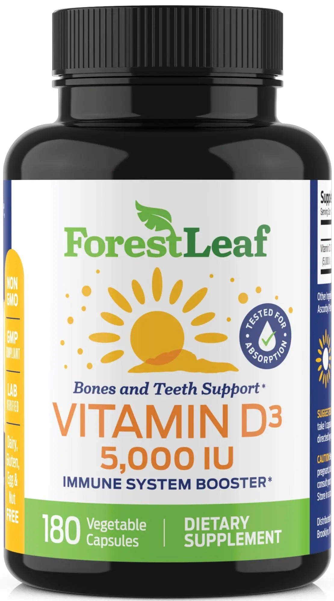 ForestLeaf - Vitamin D3 IU Weekly Supplement - Vitamin D Capsules - TrustMedUSA