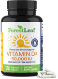 ForestLeaf - Vitamin D3 IU Weekly Supplement - Vitamin D Capsules for Bones - TrustMedUSA