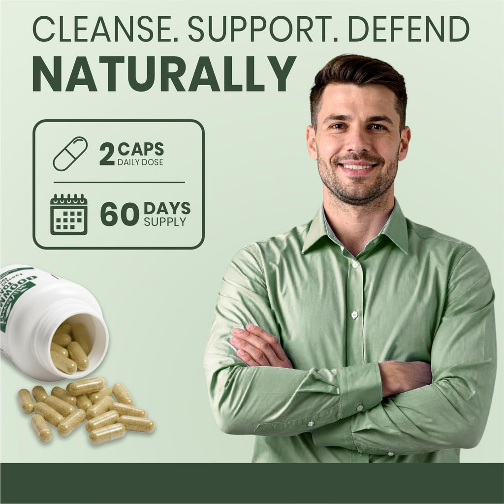 ForestVibe Wormwood Complex with Black Walnut & Clove, 3-in-1 Herbal Blend, Sweet Wormwood Extract Capsules, 120 Vegan Capsules, 2 Month Supply, Non-GMO & Gluten Free Supplement - TrustMedUSA