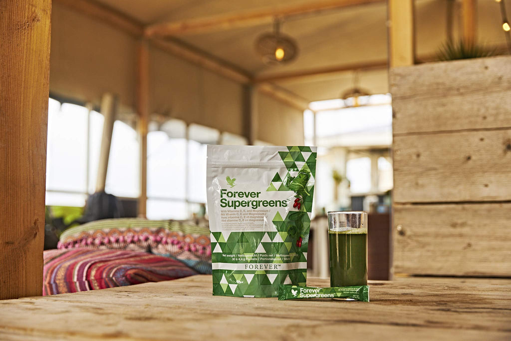 Forever Living - Forever Supergreens - Blend for Your Active Lifestyle - Supercharge Your Day w/Over 20 Powerful Greens and Superfoods. - 30 Packets - TrustMedUSA